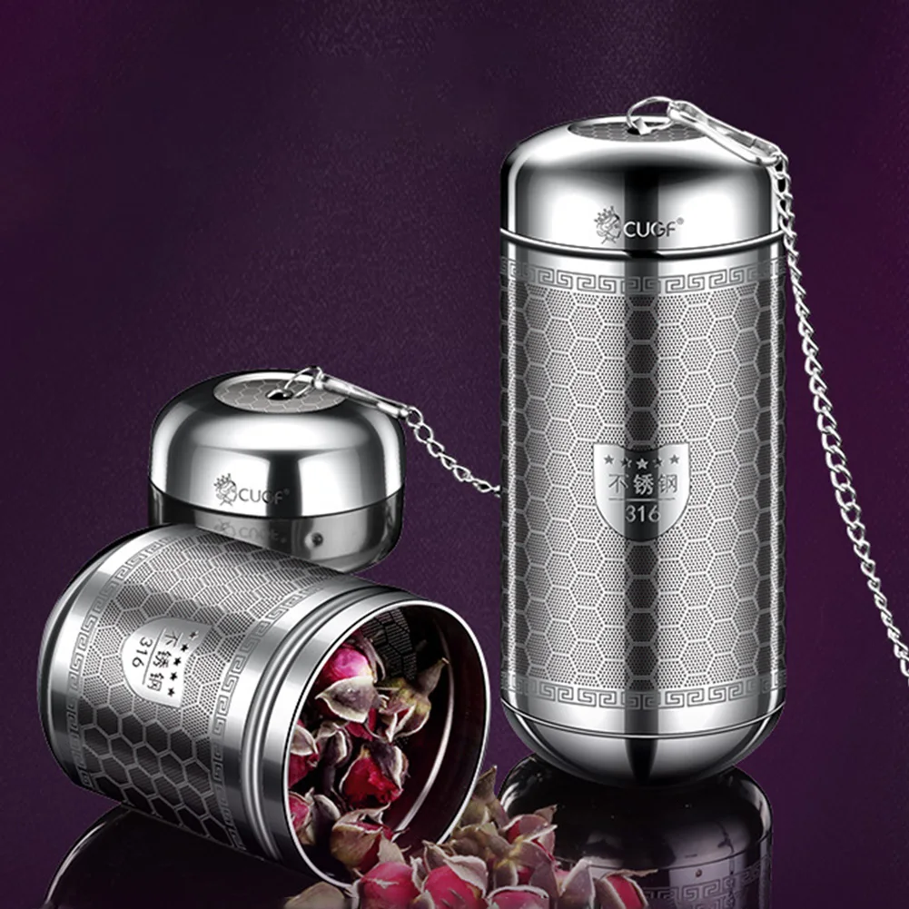 Mesh Tea Strainer Stainless Steel Material Double Hole Distance for Better Flavor Minimal Sediment Leak Easy to Handle