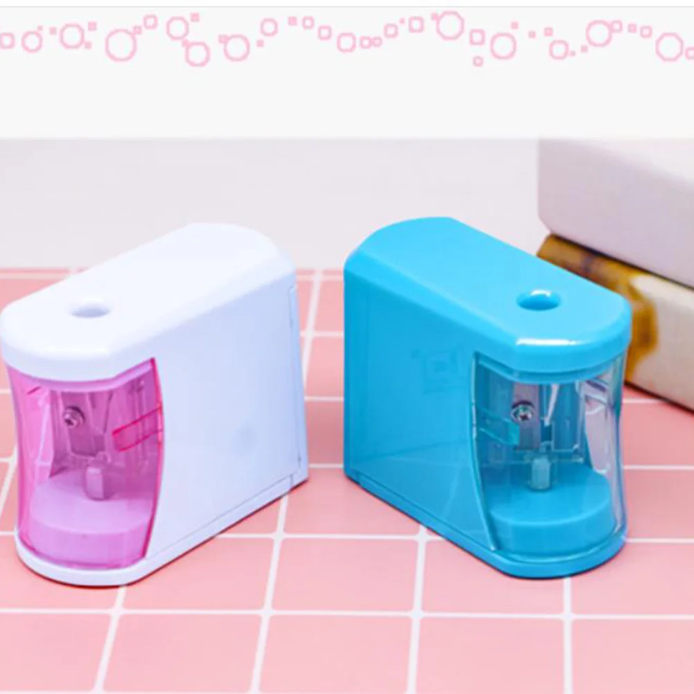 Fast Electric Pencil Sharpener for Students and Artists 5 Second Auto Sharpening with Removable Shavings Box Safe Operation No