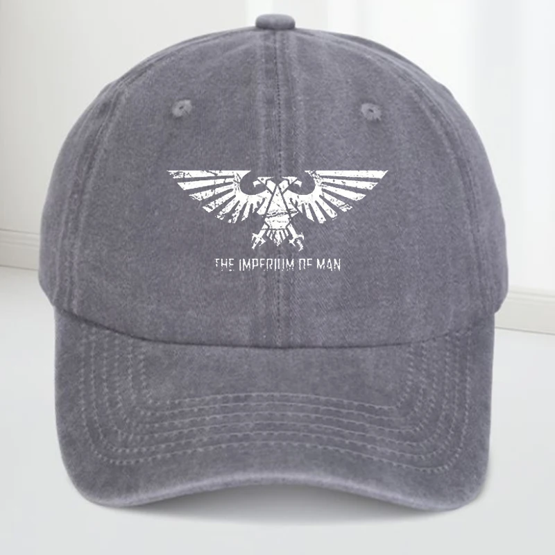 Imperium of For Man Sci-fi Art - قبعة بيسبول مطبوعة كلاسيكية محايدة للجنسين، قماش مغسول، قبعة ترفيهية خارجية