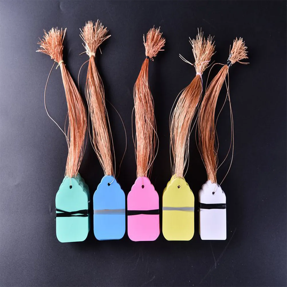 5Sets Plastic Hanging Tags Waterproof Garden Labels Reusable Writeable with Pencil Marker for Greenhouse Humidity Dome 5x3.5cm