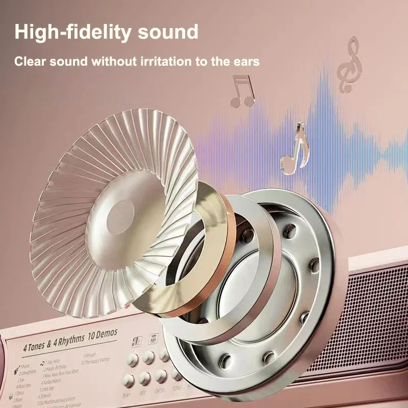 Pianoforte elettronico 37 tasti strumento giocattolo con microfono che canta spartiti multifunzionali giocattoli per bambini regali di compleanno educativi