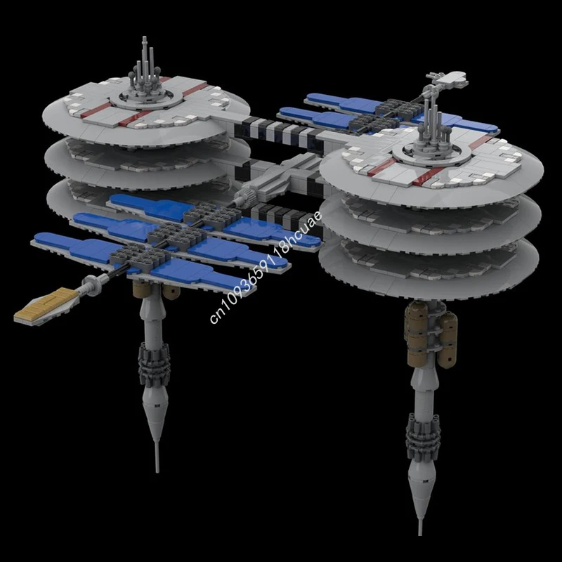 2012pcs MOC Starfleet Jupiter Station Space Model Building blocks idea Education Architecture toys Christmas gifts