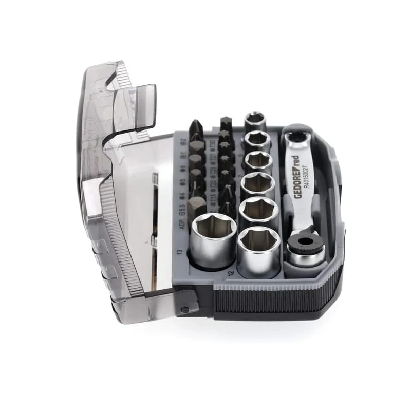 GEDORE R49005023 Socket Set Chrome-vanadium Steel Matt Satin Chrome-plated High Quality Materials Exquisite Workmanship