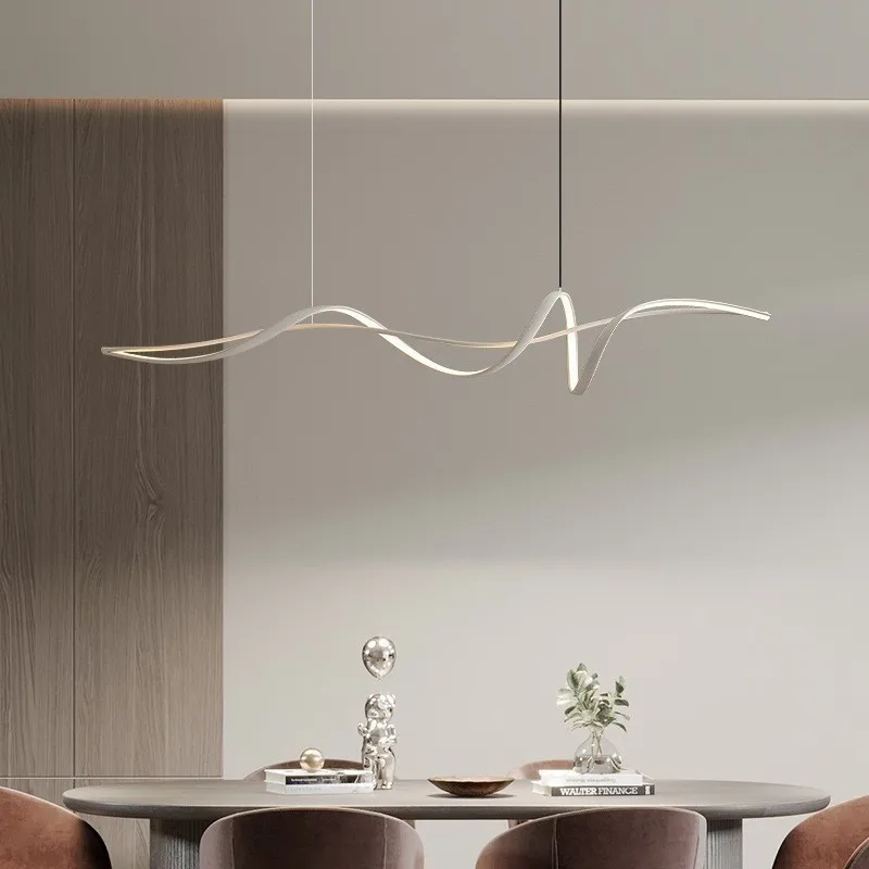 Restaurant Pendant Light Modern Minimalist LED Dining Table Light 1.6 Meters Creative Designer Bar Counter Pendant Lamp