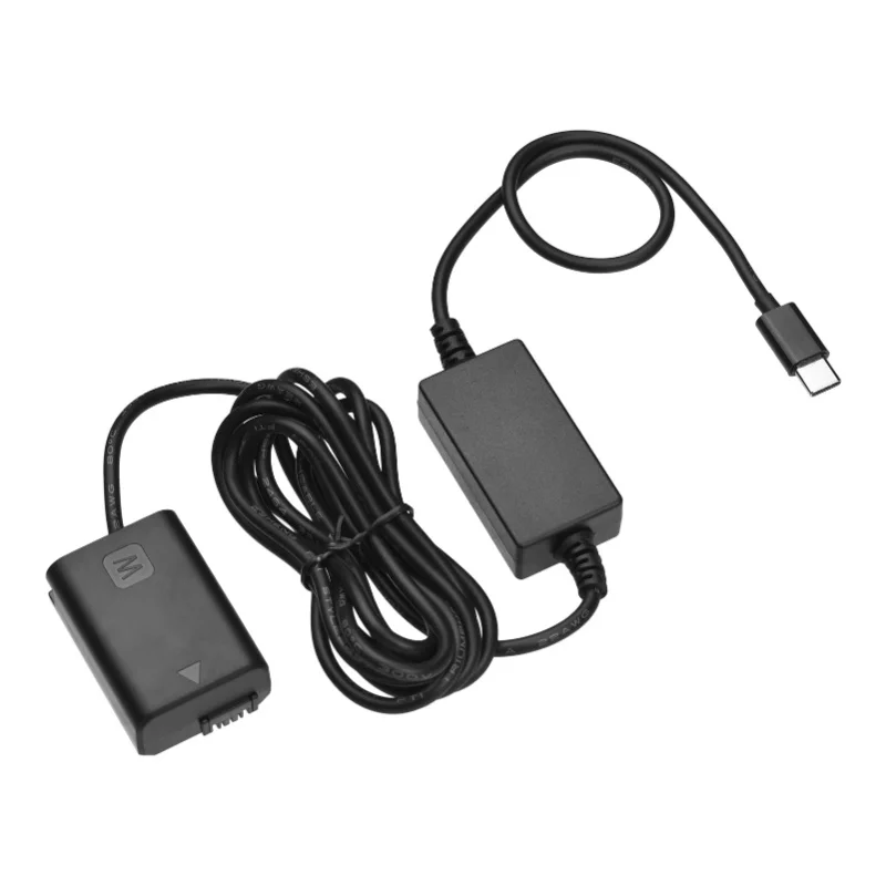 Andoer DC Coupler Dummy Battery и USB-C Type-C AC Converter Кабель-адаптер питания для замены батареи NP-FW50 для Sony Alpha