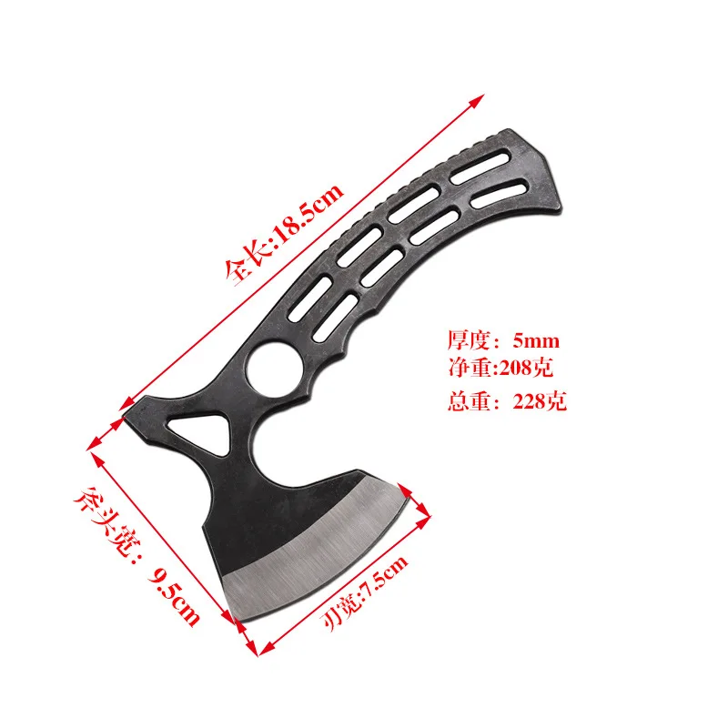 New style outdoor high hardness axe hand axe fire axe thickened integrated steel portable axe camping mountaineering collection