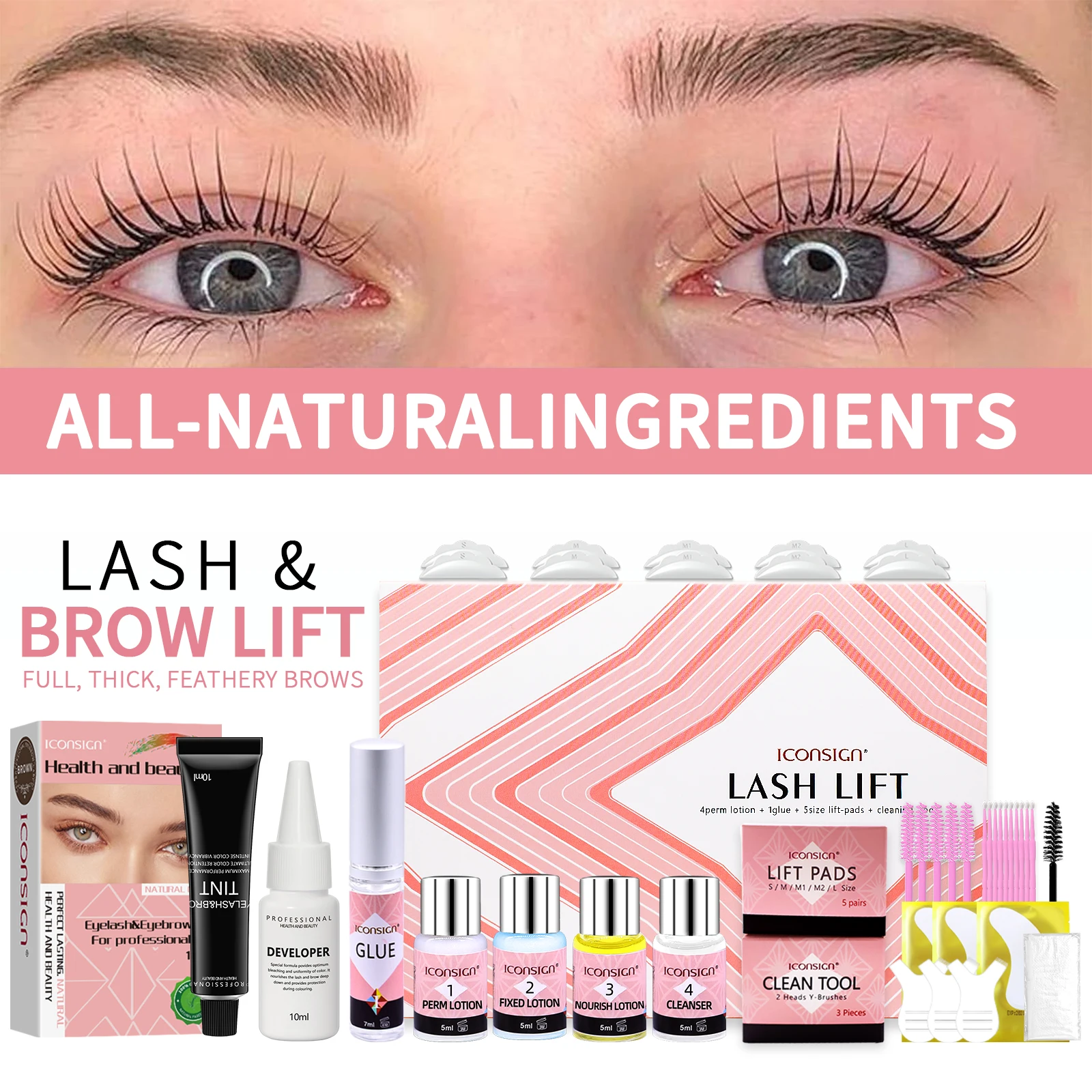 Kit de lifting et de teinte semi-permanent pour sourcils ou cils, stratification professionnelle des sourcils, Lifting des cils, permanente, teinture des yeux, outils de maquillage
