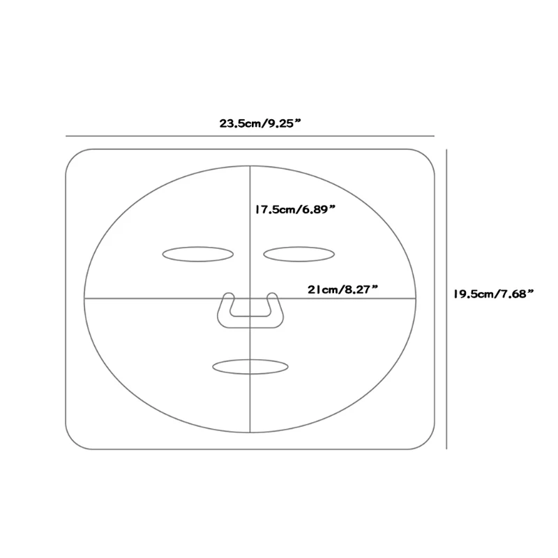 5Pcs DIY for Facial Mask Mold Tray Plate Transparent PVC Fruit Vegetable Seaweed Mud Skin Care Beauty Salon Makeup Tool