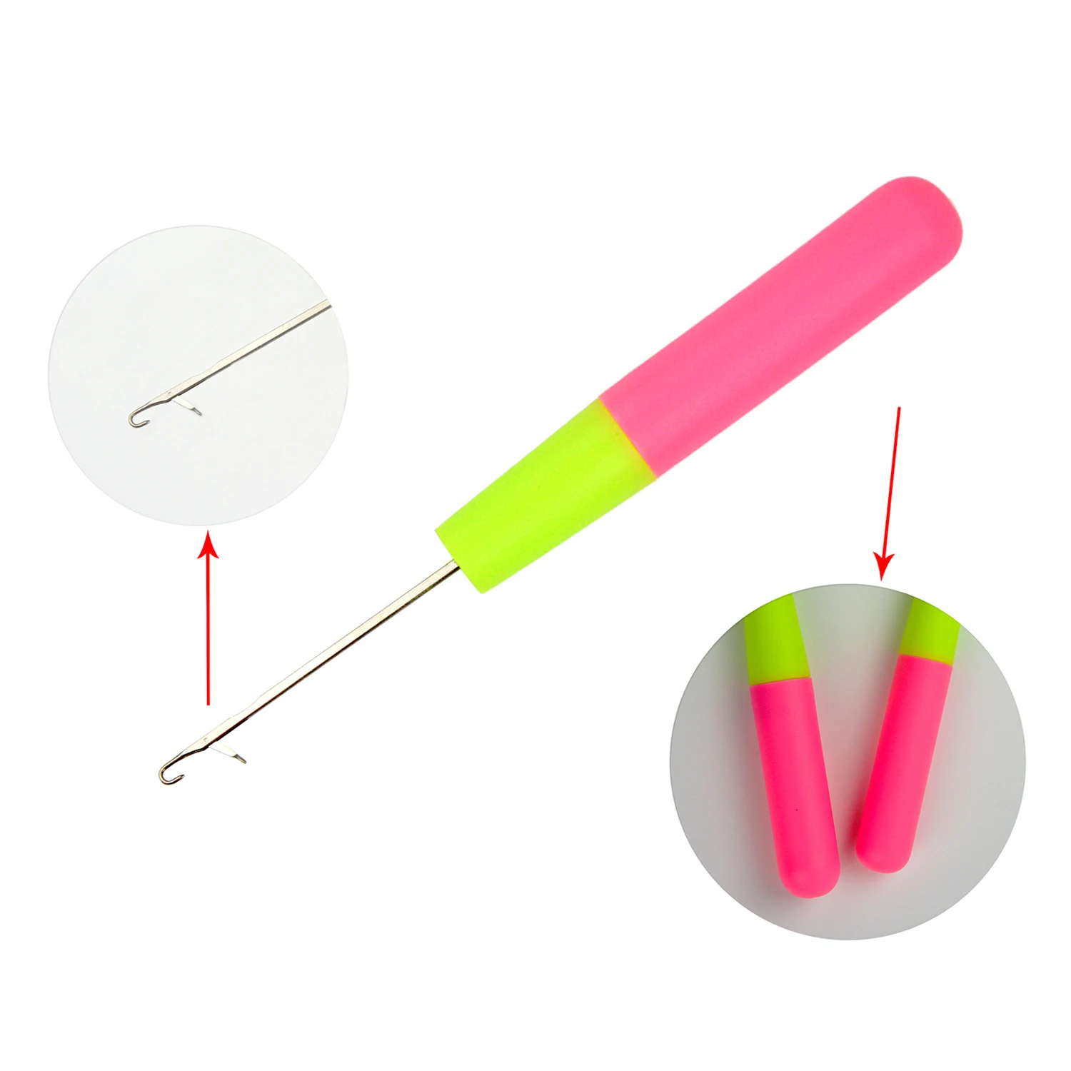 Professional Latch Hook Crochet Needle for Dreadlocks Braids Hair Extensions Hair Weaving