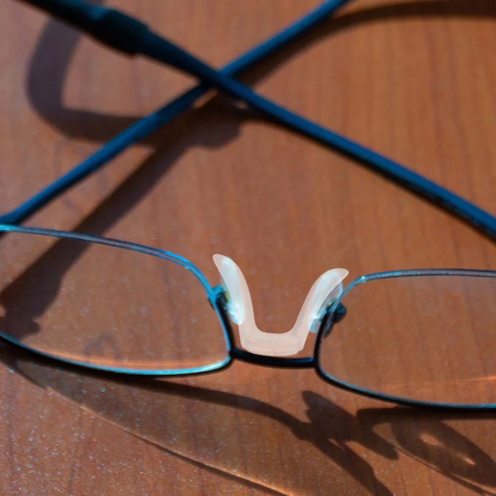 

2Pcs Silicone Eyeglass Nose Pads Comfortable Anti Slip Saddle Bridge Replacement for Glasses Sunglasses Nose Bridge Pads Eyewear