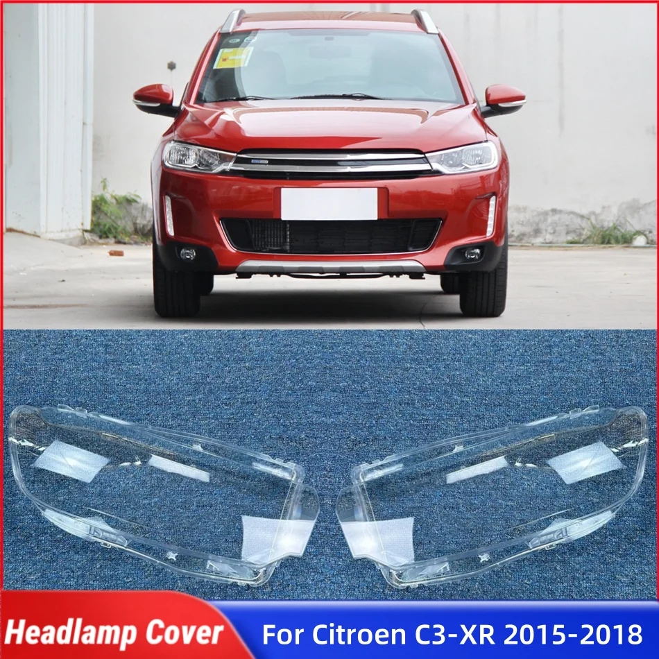 

For Citroen C3-XR 2015 2016 2017 2018 Car Gadgets Lampshade Cover Headlamp Shell Car Front Headlight Lens Cover Lights Shell