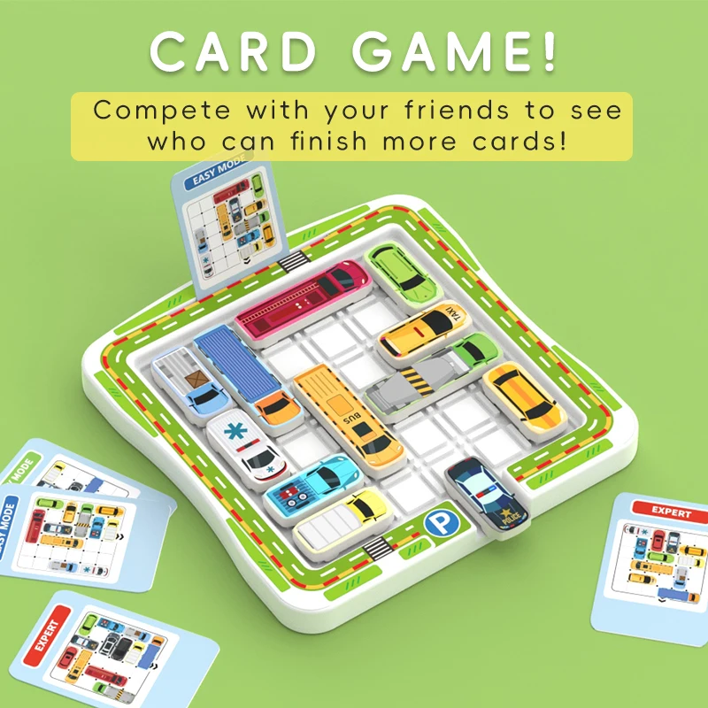 Trasferimento auto fuori dal garage, auto, Huarong Road, scorrevole, formazione sul pensiero intellettuale per bambini, giocattoli di intelligenza, puzzle