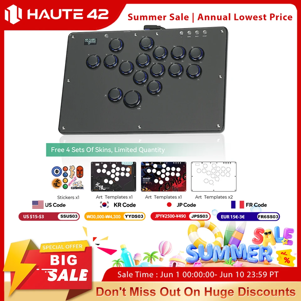 Haute42 FightStick ジョイスティック アーケード ヒットボックス