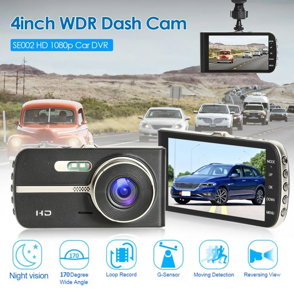 

Dash Cam Front and Rear Camera WiFi GPS Car DVR Dashcam Black Box 1080P HD Video Recorder Rear View Night Vision Parking Monitor