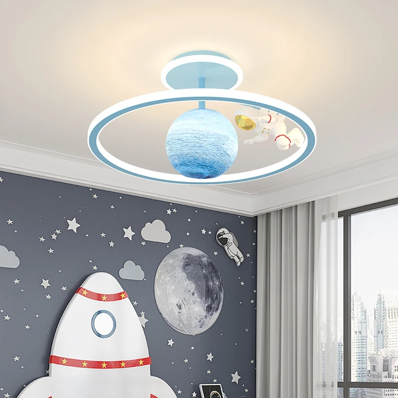 Imagem -04 - Lâmpada Moderna do Teto Led para Crianças Lustre de Teto para Quarto Infantil Decoração de Casa Iluminação do Quarto de Meninas e Meninos