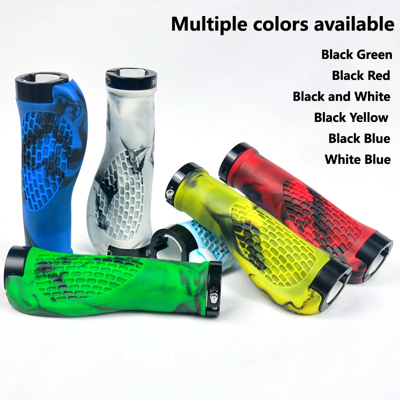 Bicycle Handle Bar Grips MTB Mountain Bike Soft Single-sided Locking Handlebar Cover Plug Rubber Non-slip Cycling Accessories