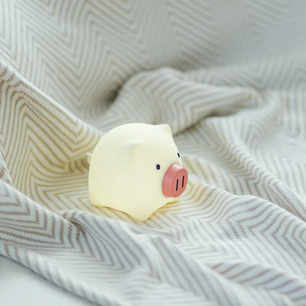 usb-rechargeable-pig-shaped-night-light-silicone-on-off-rotate-nose-to-adjust-color-brightness-timer-settings-nursery