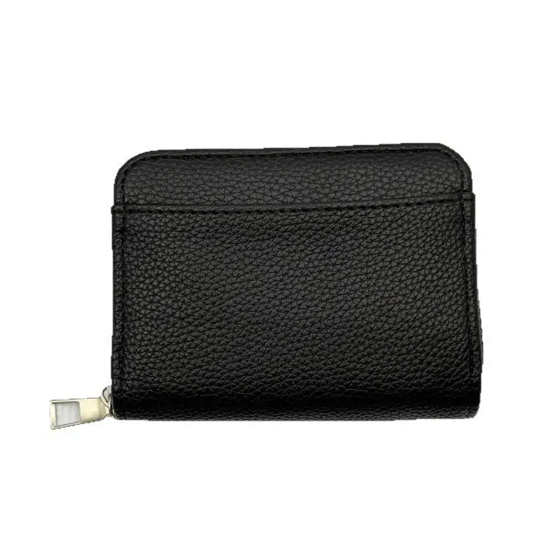 1 Stück Reißverschluss-Mini-Geldbörse aus PU-Leder für Damen und Herren, tragbare Geldbörse mit mehreren Münzfächern, Kartenhalter, kurze Geldbörse – Detail 5