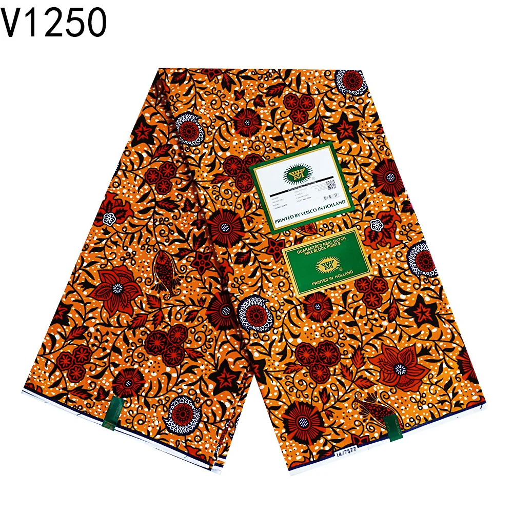 แท้แอฟริกันผ้าขี้ผึ้งนุ่ม 6 หลาอังการาสไตล์ Retro พิมพ์ผ้าบาติกคุณภาพสูงผู้หญิงงานแต่งงานชุดเย็บผ้าฝ้าย 100%