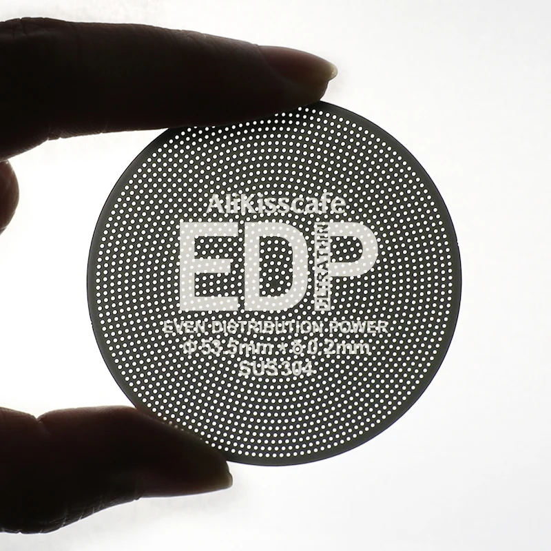 מסנן אספרסו Alikisscafe Coffee Puck Screen 0.2mm 51mm 53.5mm 58.5mm עבור Delonghi Breville Portafilter Accessory Barista Tool