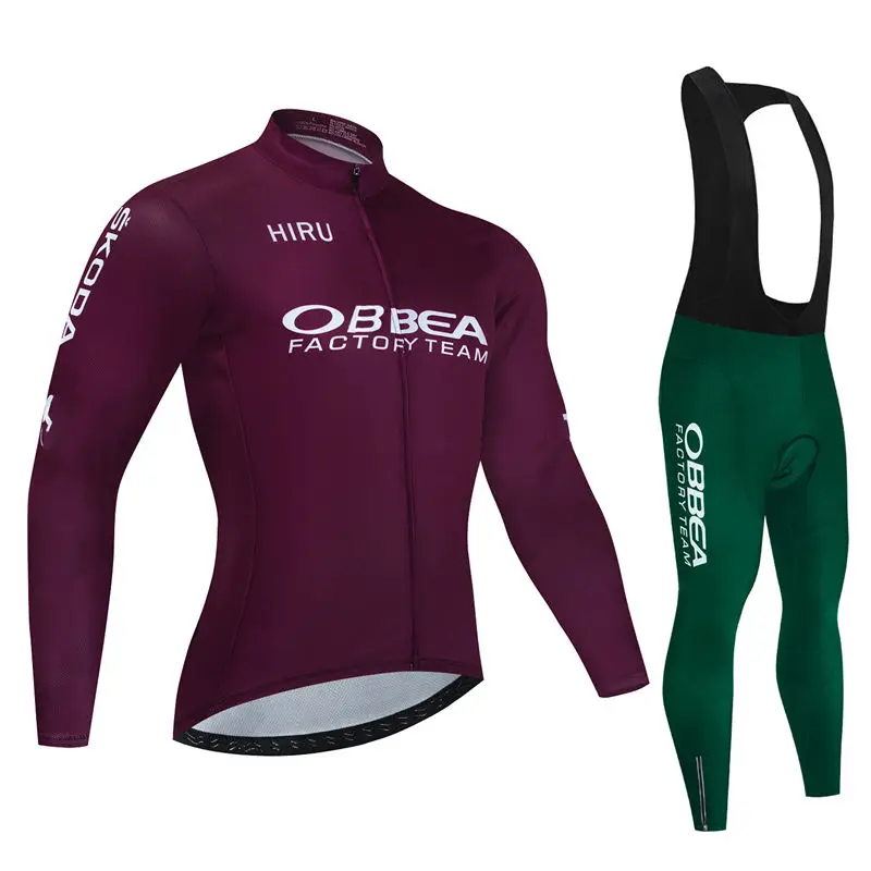 Pro Team Herbst Langarm Neues Renn-MTB Frühling Langarm-Radtrikot-Set Fahrrad-Radsportbekleidung Uniform Ropa Ciclismo