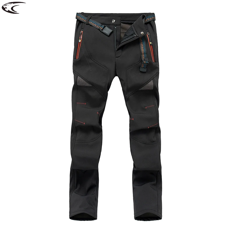 Зимние теплые пушистые брюки LNGXO, женские водонепроницаемые походные брюки для трекинга, кемпинга, катания на лыжах Зимние теплые пушистые брюки LNGXO, женские водонепроницаемые походные брюки для трекинга, кемпинга, катания на лыжах