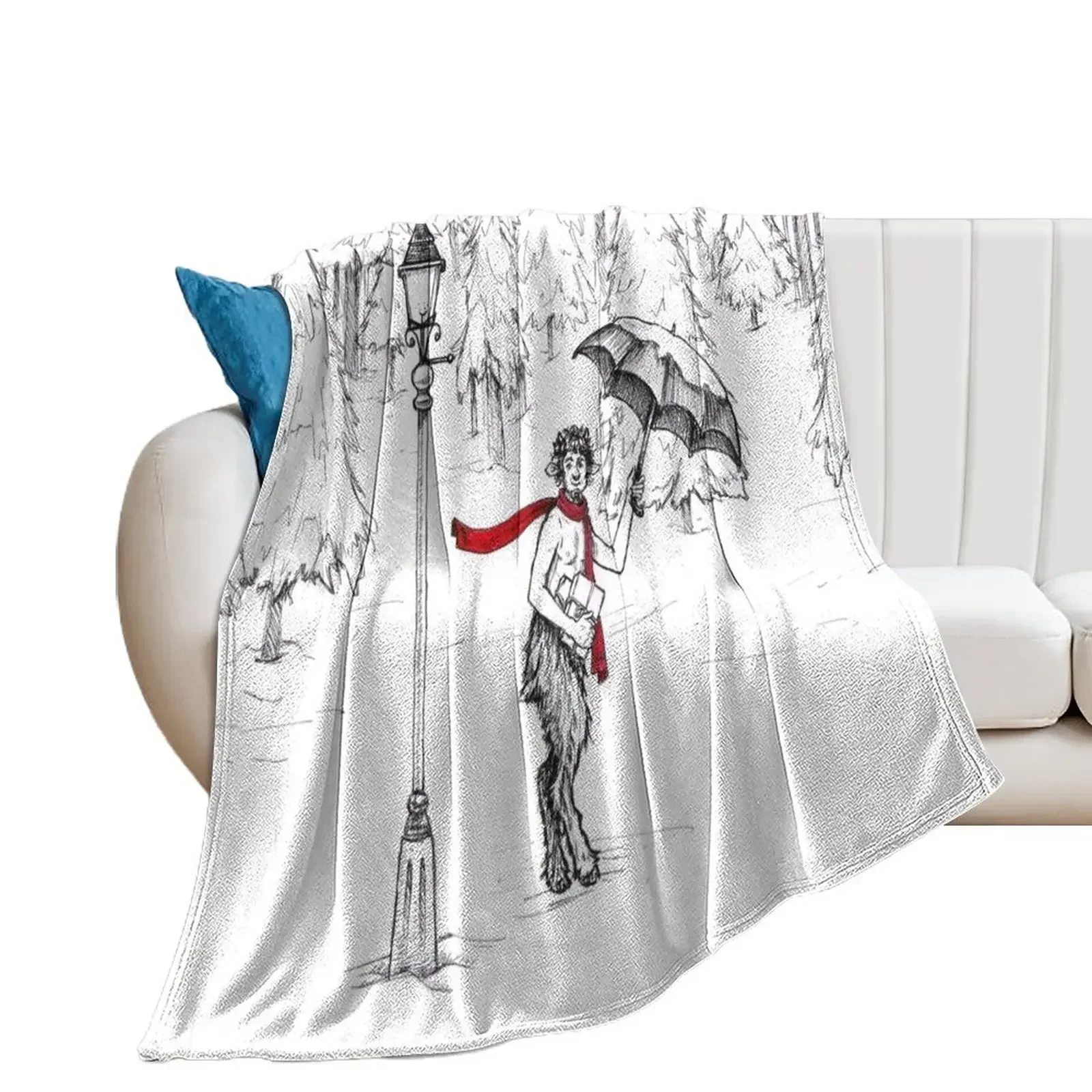 The Lion, The Witch, and the Wardrobe, Chronicles of Narnia Mr. Tumnus Throw Blanket Single Sofa Quilt Decorative Sofas Blankets