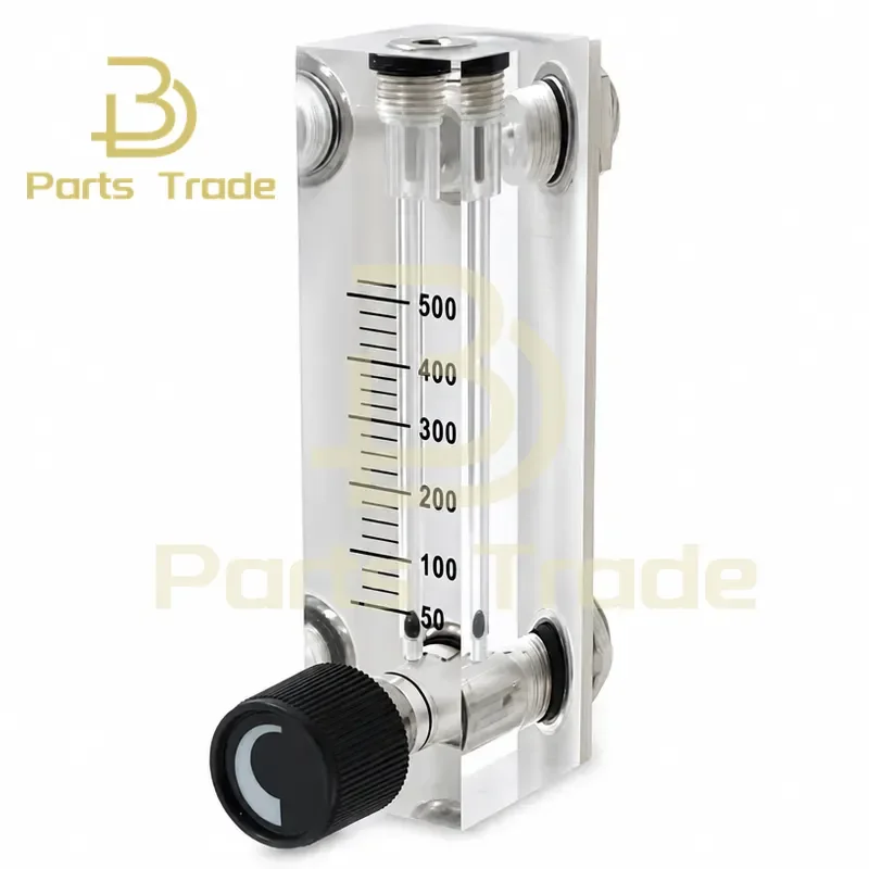 for LZT-6T PMMA Gas Air Flowmeter 1/4 Inch ZG Female Square Panel Type Rotameter 0.1-1LPM 10-100LPM 1-10LPM 2-20LPM 0.5-5LPM