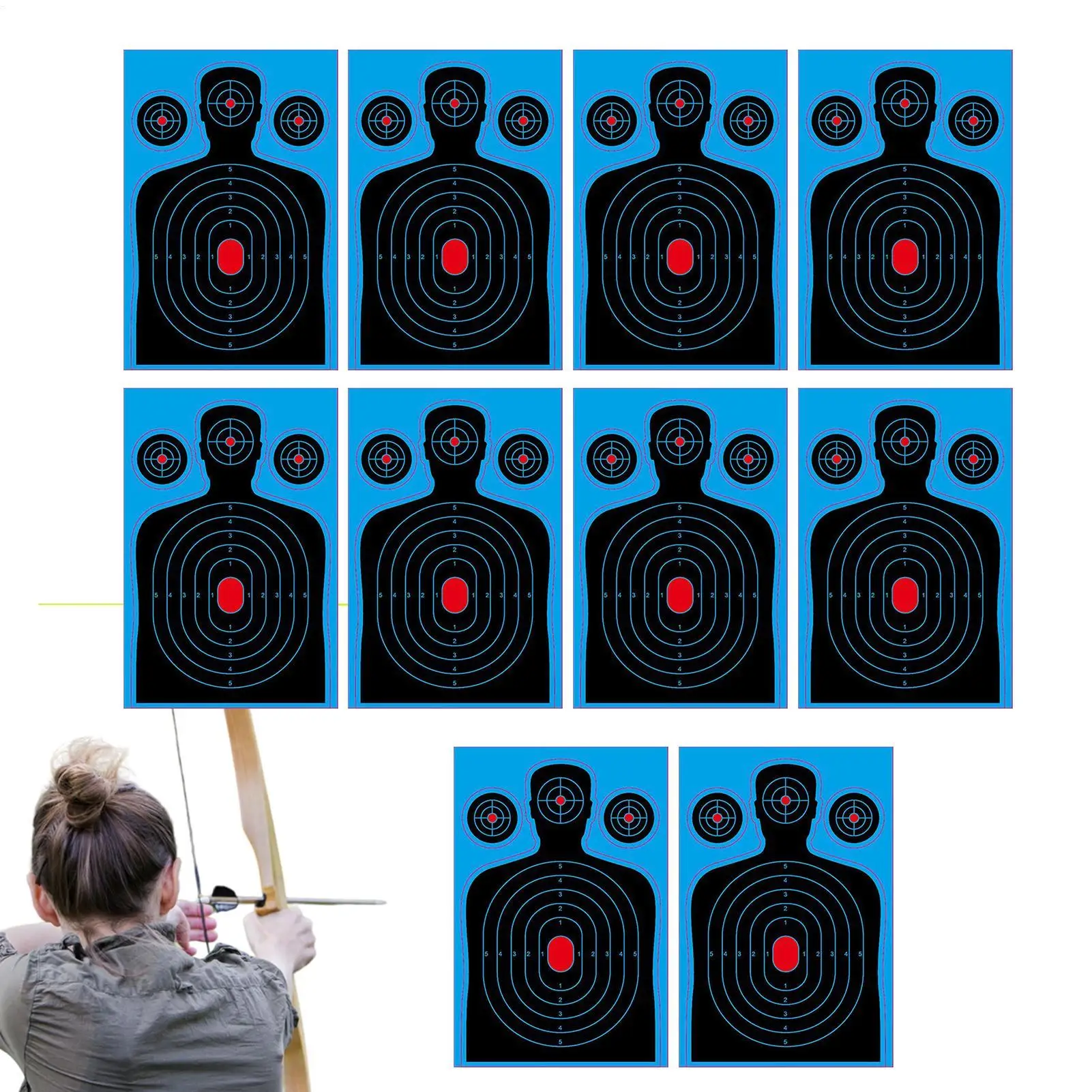 

Splatter Targets 10 Pieces 18x12 Inch Splatter Targets High Visibility Shots Paper for Outdoor Practice Competition Daily