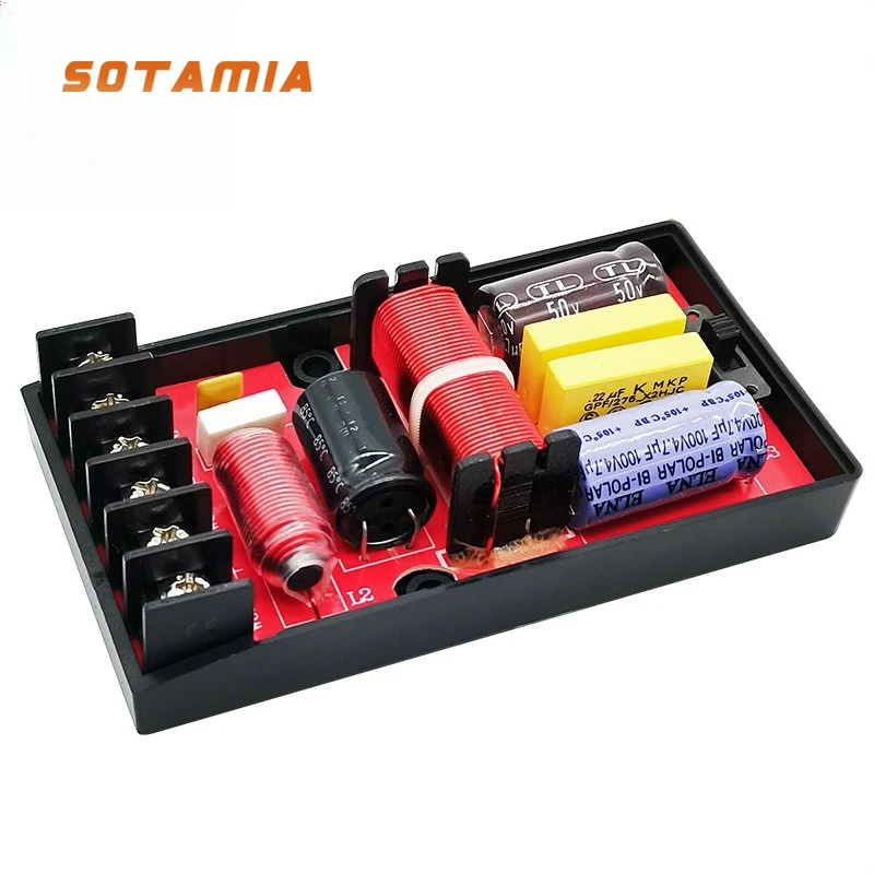 SOTAMIA 120W 양방향 분배기 고음 및 저음 스피커 DIY 자동차 스피커 수정 된 양방향 분배기 사운드 분배기 모듈