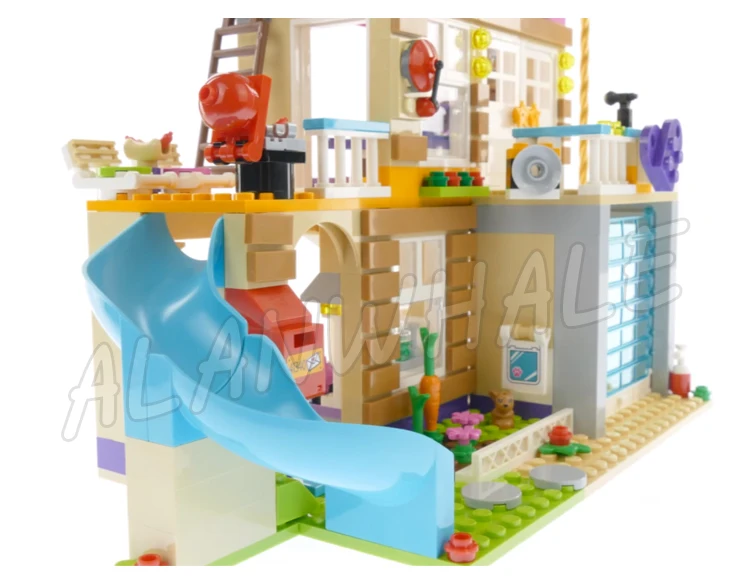 808 stks Vrienden Heartlake Huis Boom 4-verdiepingen Omgebouwd Ultieme Basis Brandweerkazerne 10859 Bouwstenen speelgoed Compatibel Met Model