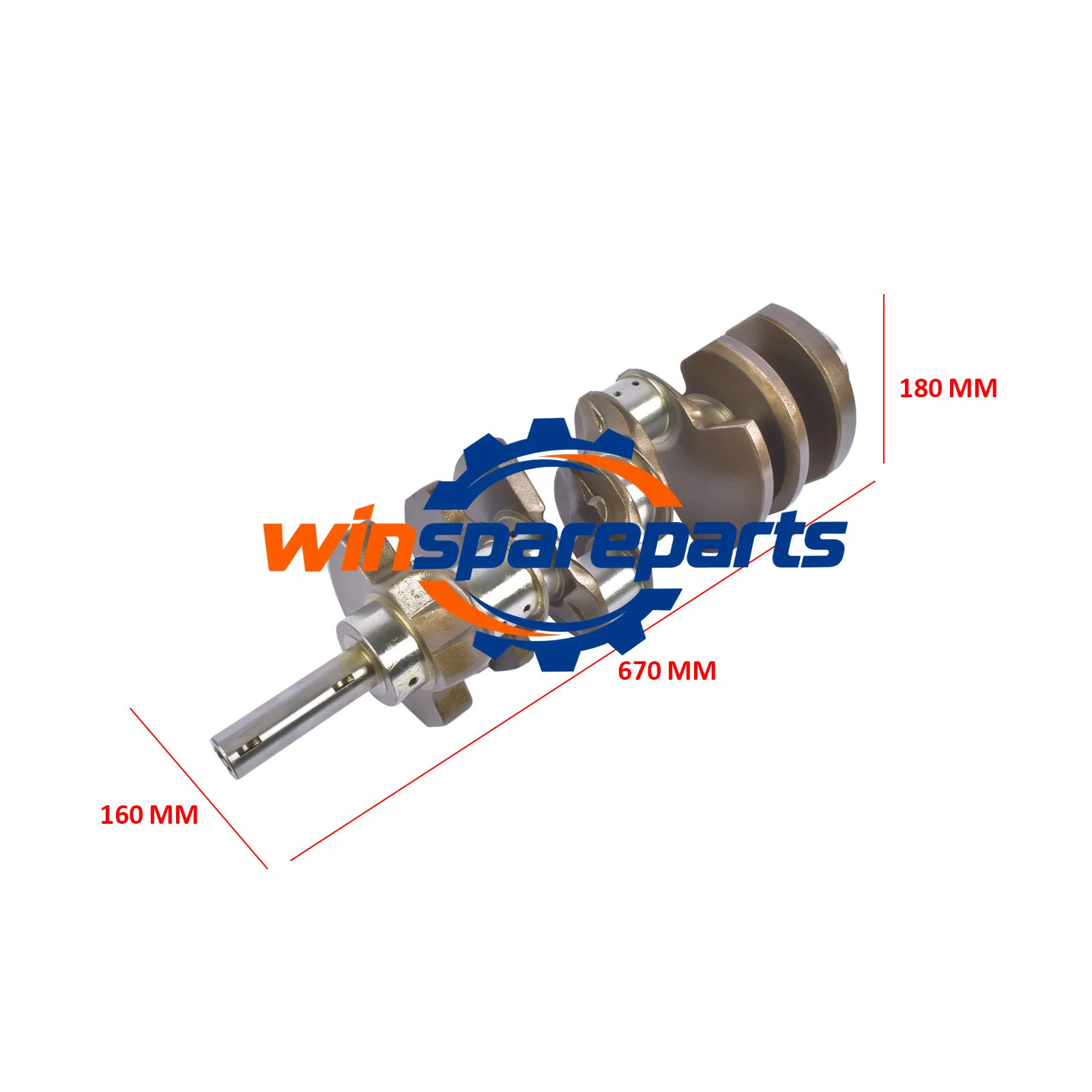Crankshaft For 2007-2021 Lexus LX570 Toyota Tundra Sequoia Land Cruiser 3UR-FE