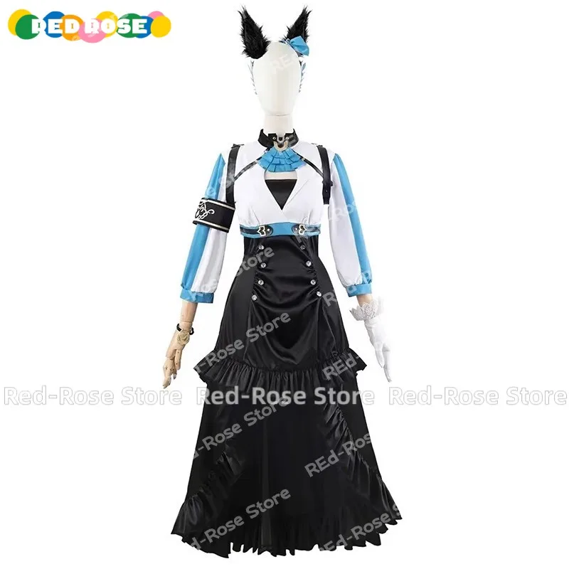 

【Customized 】Game Anime Umamusume: Pretty Derby Mejiro Ramune Cosplay Costume Dress Party Role Play Outfit