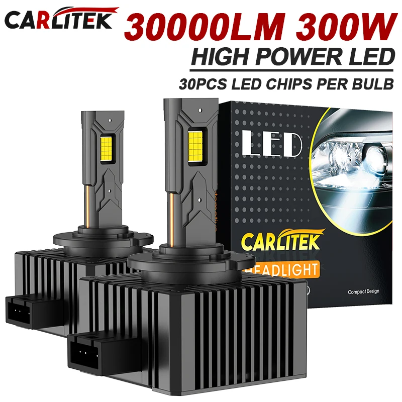 Lâmpadas Automotivas LED D1S D3S Canbus 300W 30000LM D4S D2S D8S D5S, Lâmpadas de Carro Xenon HID 6000K 12V 24V D1R D2R D3R D4R