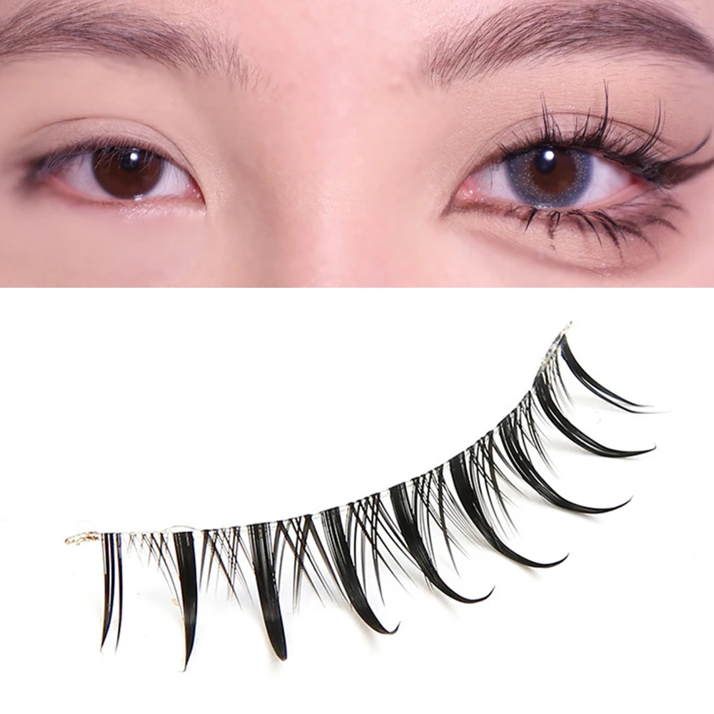 5 Pairs Little Devil Eyelashes Natural Lashes Fairy False Eyelashes Lolita Long Crossed Fake Eyelash Big Eyes Eyelashes