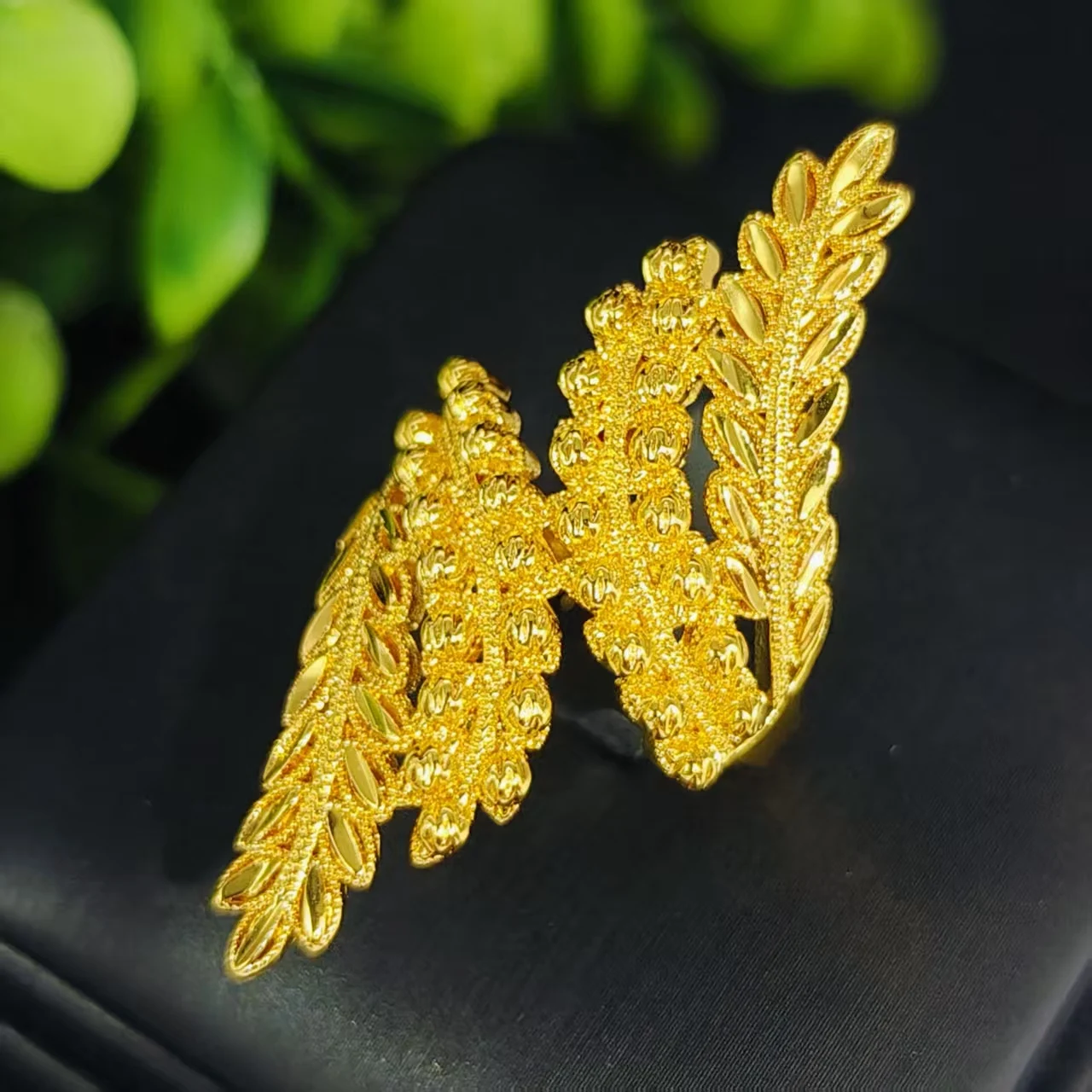 Gold Plated Adjstable Size India Africa United States United Kingdom Women fashion Bridal Jewelry Wedding Ring Gifts