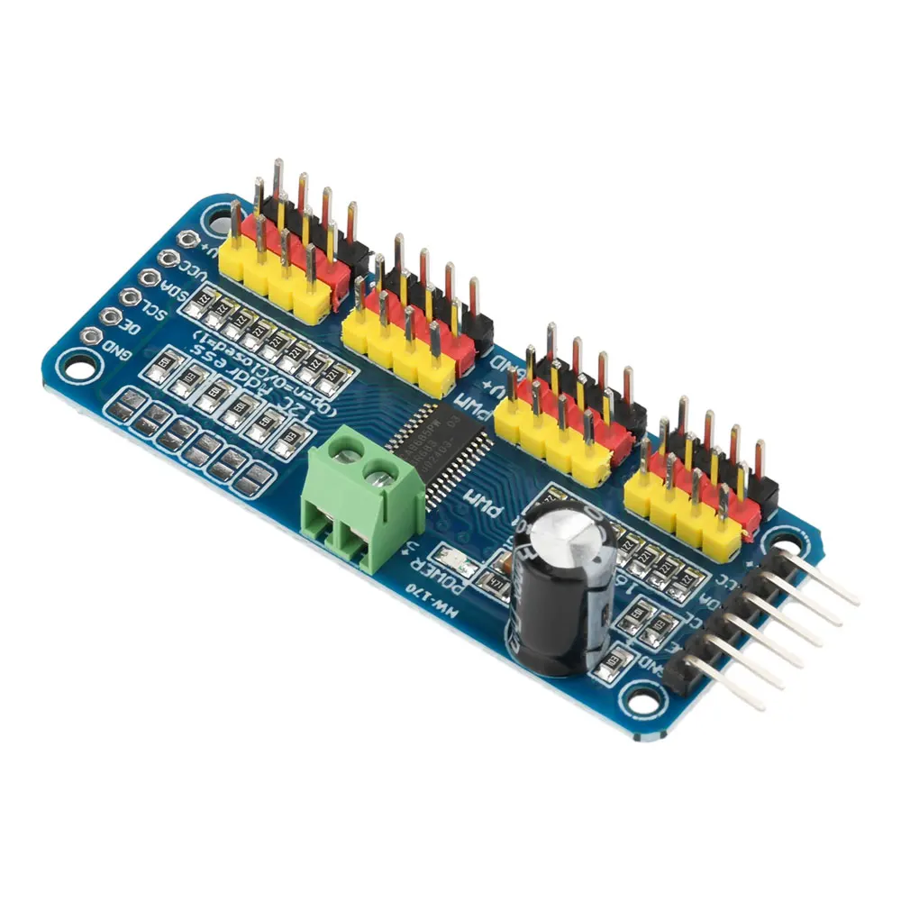 Picture 6: PCA9685 16 Channel 12-Bit PWM Servo Motor Driver IIC Module for Arduino Robot Servo drive Board Controller Robot IIC PCA9685
