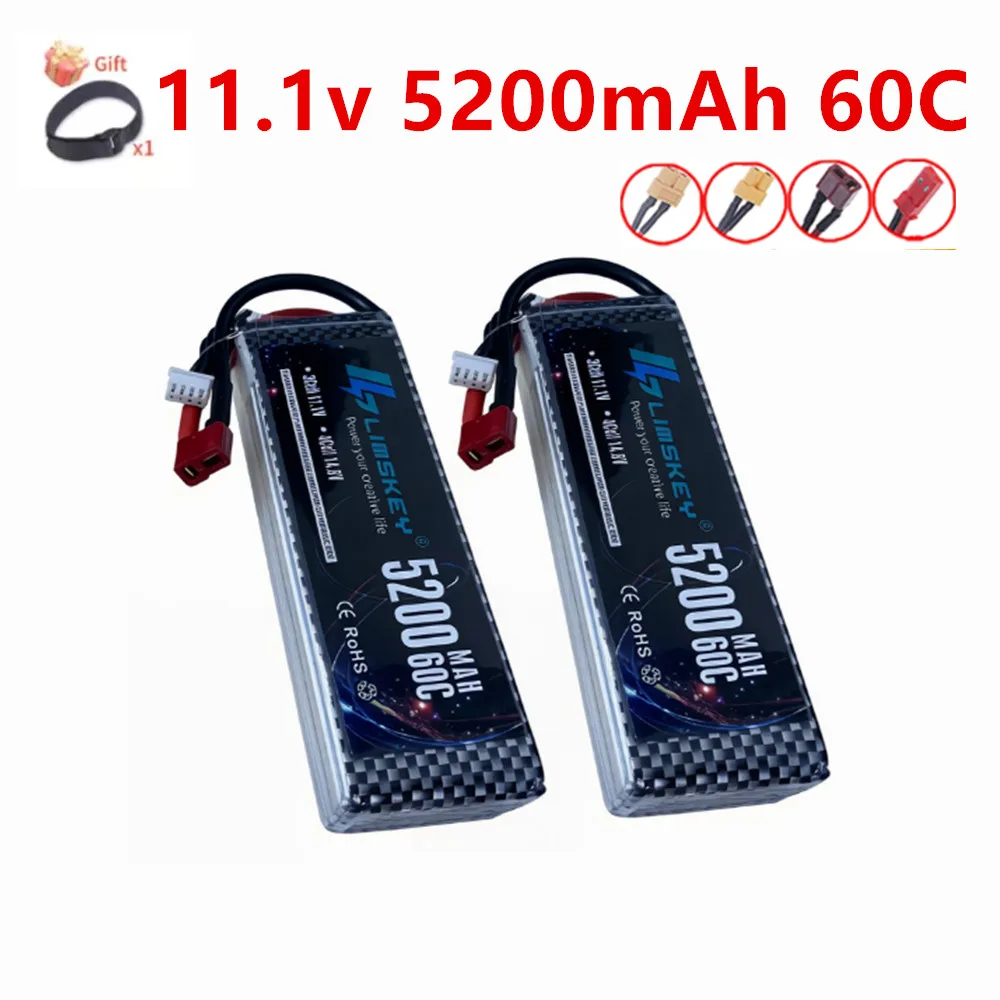 11.1V 5200mah Rechargeable battery For RC Drone Cars Airplan