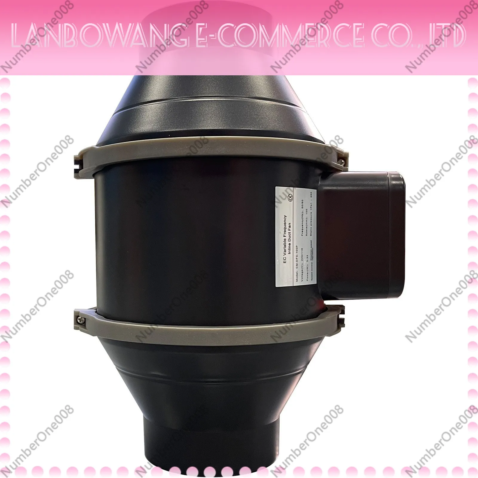 Smart Speed Control EC Duct Fan Air Conditioning Exhaust Ventilation Extractor