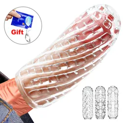 Male Masturbators for Men Sex Machines Silicone Vagina Crossdresser Soft Pussy Vacuum Pocket Cup Sex Toys for Gay Men Sexoshop