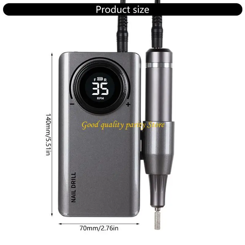 Máy dũa móng tay điện có thể điều chỉnh tốc độ M4YA dành cho tiệm làm móng tay và móng chân tại nhà