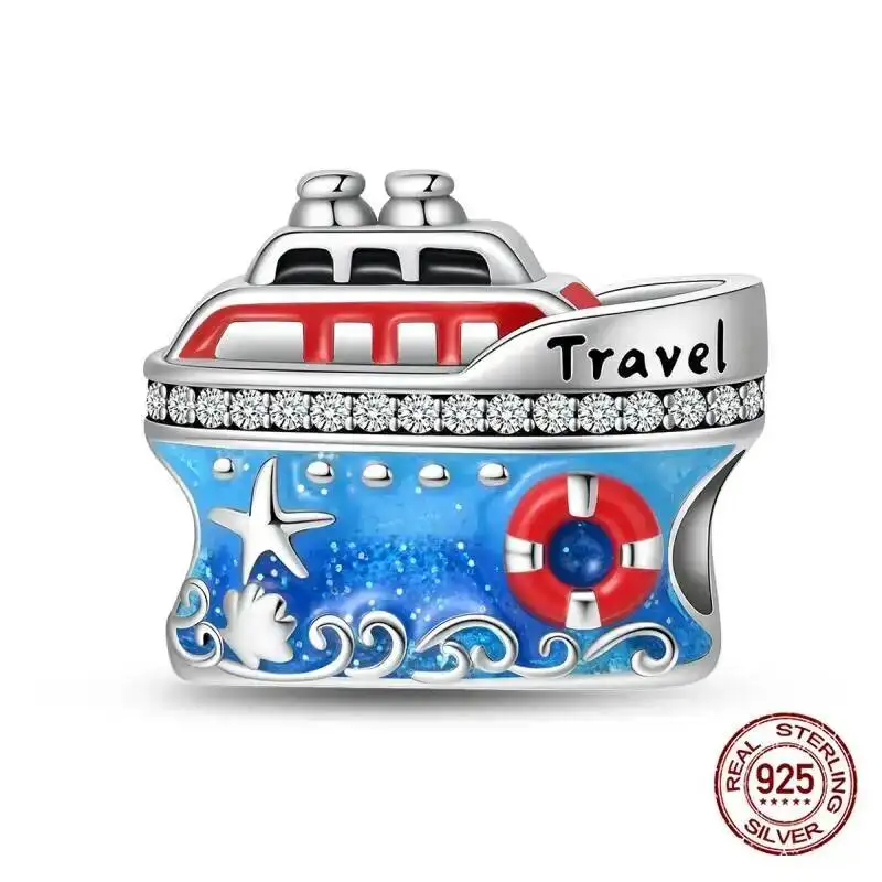 New 2026 925 Silver Fruit Cherries Charms Minnie Bow Bead Fit Bracelet Necklace For Women Pendants DIY Jewelry Gifts wholesale view 2