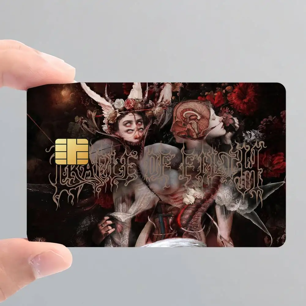 Fashion C-cradle of F-filth Band Card Stickers for Bank Access Protective Waterproof Film Cover Sticker Surprise Gift