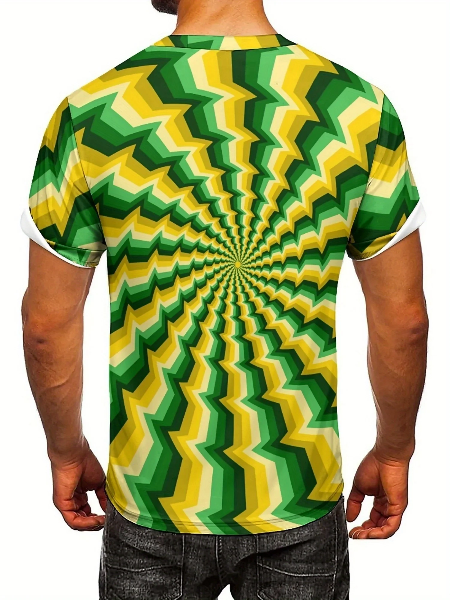 Men's and Women's Printed Short-sleeved 3D T-shirts with a Crew Neck T-shirts with Oversized Tops
