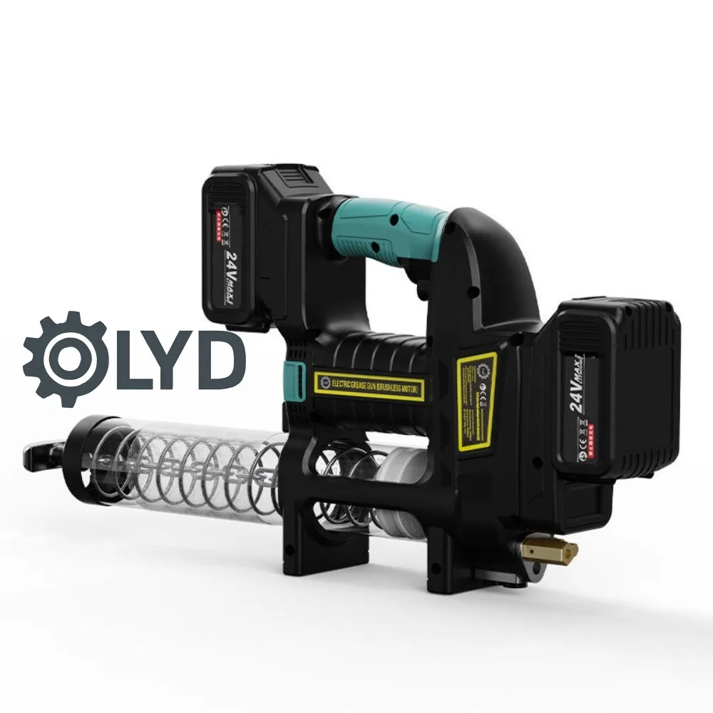 New Brushless Electric Grease Gun for Excavator Cordless Lithium Battery 24V Automatic Wireless Portable