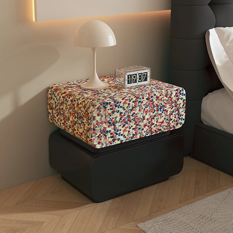 &Rainbow Mosaic Premium Bedside Table Household Bedroom Light Luxury Good-looking Bedside