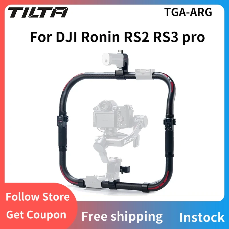 

TILTA TGA-ARG Advanced Ring Grip Gimbal Handle Camera Holder Handheld Gimbal Carbon Fiber Ring Support for DJI Ronin RS2 RS3 pro