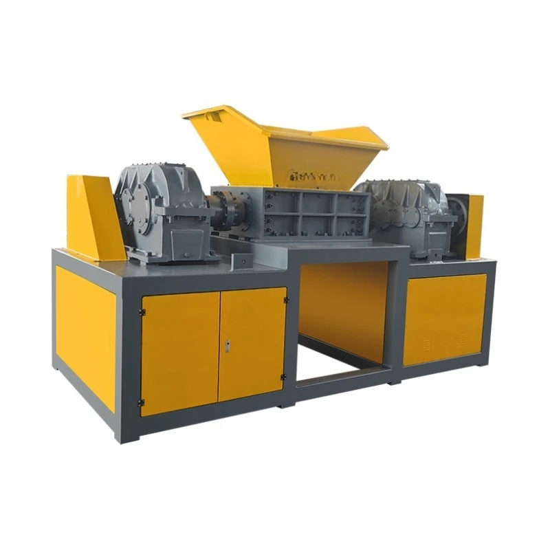 

Double shaft shredder, multi-function machine, rubber tire metal plastic wood machine