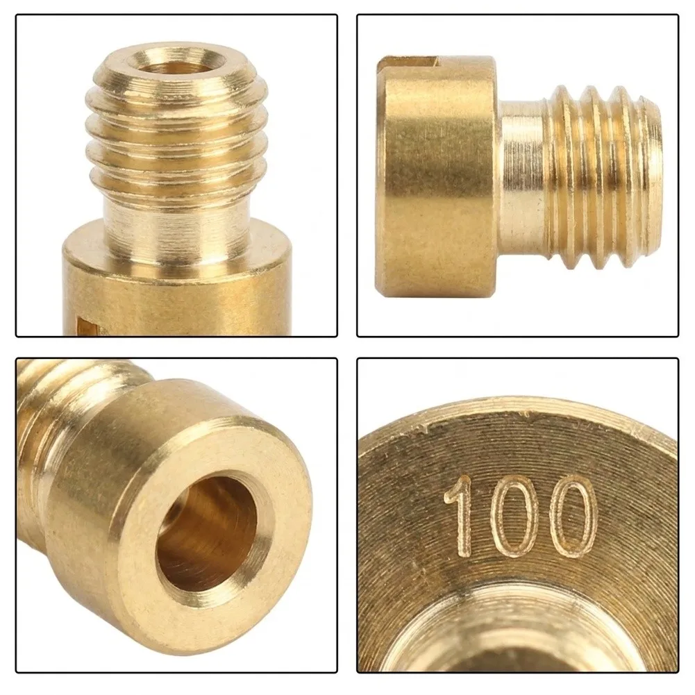 10Pcs Main Jet 82-105 For GY6 Motorcycle PZ19 Round Head for scooter 139QMB 4-stroke Carburetor Accessories for durable