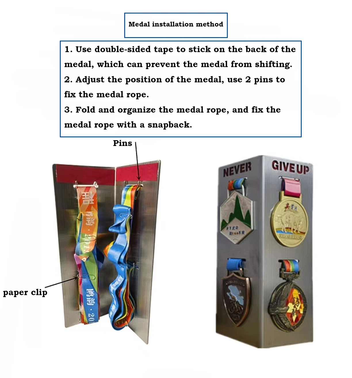 Stainless Steel Marathons Medal Display Stand Holder, Run, Swim, Gymnastics, , Sport Medal Gift, Dropshipping